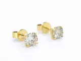 Gouden solitair oorbellen 1.60 carat – foto 8 – kavel bij Onlineveilingmeester