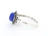 Zilveren sterling ring met een blauwe edelsteen – foto 2 – kavel bij Onlineveilingmeester