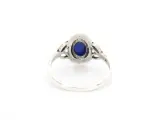 Zilveren sterling ring met een blauwe edelsteen – foto 4 – kavel bij Onlineveilingmeester