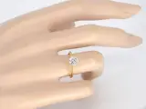 Gouden ring met een briljant geslepen diamant van 1.00 carat – foto 2 – kavel bij Onlineveilingmeester