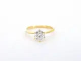 Gouden ring met een briljant geslepen diamant van 1.00 carat – foto 6 – kavel bij Onlineveilingmeester