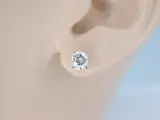 Witgouden diamanten oorbellen van 1.00 carat – foto 2 – kavel bij Onlineveilingmeester