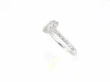 Witgouden entourage ring met briljant en baguette geslepen diamant – foto 3 – kavel bij Onlineveilingmeester