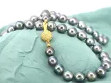 Schoeffel - Tahiti parel ketting met gouden diamanten sluiting – foto 5 – kavel bij Onlineveilingmeester