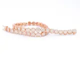 Rosegouden tennisarmband met 5.00 carat diamanten – kavel bij Onlineveilingmeester