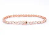 Rosegouden tennisarmband met 5.00 carat diamanten – foto 3 – kavel bij Onlineveilingmeester