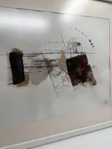 Origineel abstract kunstwerk 'forms' (2020) – Uniek werk – Kastro – foto 2 – kavel bij De Kringwinkel, Gent