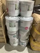 Ca. 20x Blikken verf quick dry gloss, B&Q, wit – foto 4 – kavel bij Onlineveilingmeester, Kootstertille