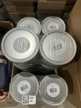 Ca. 20x Blikken verf quick dry gloss, B&Q, wit – foto 3 – kavel bij Onlineveilingmeester, Kootstertille