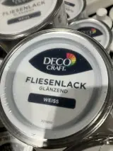 Ca. 48x Blikken tegelverf, Decocraft, wit – foto 3 – kavel bij Onlineveilingmeester, Kootstertille