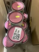 9x Blikken verf, Koopmans, zijdeglans, roze – foto 4 – kavel bij Onlineveilingmeester, Kootstertille