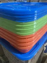 Ca. 23x Afdruiprekken, groen, oranje en blauw – foto 2 – kavel bij Onlineveilingmeester, Kootstertille