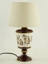 Vintage Italiaanse keramische tafellamp in Florentijnse stijl mid- 20th century tijdperk (jaren 50-70) – foto 2 – kavel bij De Kringwinkel, Antwerpen
