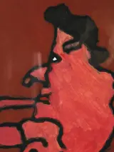 Ivan Vander Vliet - “Grappige figuur” - gouache, vroeg werk 2005 – foto 3 – kavel bij De Kringwinkel, Antwerpen