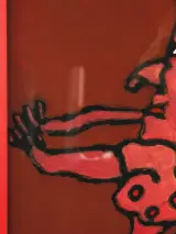 Ivan Vander Vliet - “Grappige figuur” - gouache, vroeg werk 2005 – foto 4 – kavel bij De Kringwinkel, Antwerpen