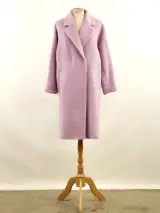 Le Coeur Twinset - oversized mantel in zacht lila met brede revers - XS – foto 2 – kavel bij De Kringwinkel, Antwerpen