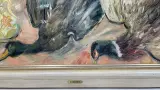 Monumentaal olieverfschilderij op doek – Jachtstilleven met fazant, wilde eend en bloemenvaas, gesigneerd Martin Neirynck (inclusief echtheidscerti… – foto 3 – kavel bij De Kringwi