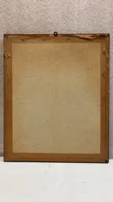 Vintage ingelijste lithografie / houtskooltekening – Gezicht op de reien van Brugge (Rozenhoedkaai / Dijver), gesigneerd J./L. Janssens, midden 20e… – foto 3 – kavel bij De Kringwi