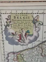 Unieke Historische Kaart van de Zuidelijke Nederlanden – Frederik de Wit – Grote Lijst – foto 2 – kavel bij De Kringwinkel, Waardamme