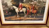 Grote Ingelijste Jachtprent "Le Duc d'Orléans et le Duc de Chartres en 1788" naar Carle Vernet – foto 2 – kavel bij De Kringwinkel, Waardamme
