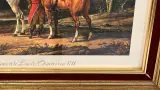 Grote Ingelijste Jachtprent "Le Duc d'Orléans et le Duc de Chartres en 1788" naar Carle Vernet – foto 5 – kavel bij De Kringwinkel, Waardamme