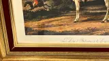 Grote Ingelijste Jachtprent "Le Duc d'Orléans et le Duc de Chartres en 1788" naar Carle Vernet – foto 6 – kavel bij De Kringwinkel, Waardamme