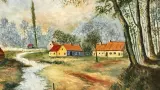 Origineel Olieverfschilderij "Landelijk Dorpsgezicht" gesigneerd Ars. Gheraert – foto 2 – kavel bij De Kringwinkel, Waardamme