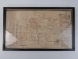 Historische figuratieve landkaart (of ommeloper) – kavel bij De Kringwinkel, Oostkamp