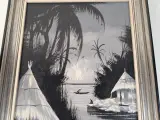 Afrikaans kunstwerk door S. Kitenge – foto 5 – kavel bij De Kringwinkel, Waardamme