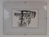 Inkttekening van Ghislain Swimberghe – foto 2 – kavel bij De Kringwinkel, Waardamme