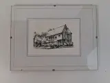 Inkttekening van Ghislain Swimberghe – kavel bij De Kringwinkel, Waardamme