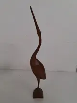 Drie vintage, handgesneden houten sculpturen – foto 6 – kavel bij De Kringwinkel, Waardamme