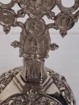 Antiek Frans altaarkruis (kruisbeeld of crucifix) in neogotische of barokstijl – foto 7 – kavel bij De Kringwinkel, Waardamme