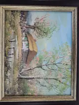 "Hoeve met rieten dak" van Gaston Quidousse – foto 2 – kavel bij De Kringwinkel, Waardamme