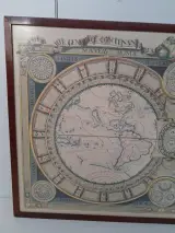 Decoratieve reproductie van de Carte générale contenant les mondes célestes, terrestres et civile – foto 2 – kavel bij De Kringwinkel, Waardamme