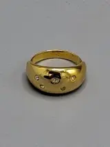 Vintage Yves Rocher vergulde Dôme ring – kavel bij De Kringwinkel, Waardamme