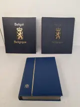 Drie boeken met postfrisse Belgische postzegels – kavel bij De Kringwinkel, Waardamme