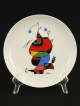 Joan Miro Set van 6 dessertborden met reproducties van werken van de kunstenaar – foto 2 – kavel bij De Kringwinkel, Antwerpen