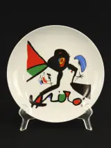 Joan Miro Set van 6 dessertborden met reproducties van werken van de kunstenaar – foto 3 – kavel bij De Kringwinkel, Antwerpen