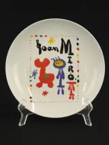 Joan Miro Set van 6 dessertborden met reproducties van werken van de kunstenaar – foto 5 – kavel bij De Kringwinkel, Antwerpen
