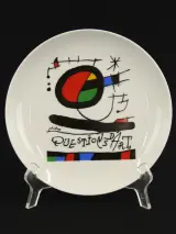 Joan Miro Set van 6 dessertborden met reproducties van werken van de kunstenaar – foto 6 – kavel bij De Kringwinkel, Antwerpen