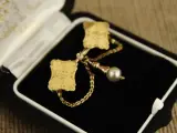 Antieke gouden broche in 18 & 14 karaat met parel – foto 3 – kavel bij De Kringwinkel, Antwerpen