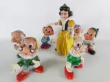 Vintage Disney Sneeuwwitje en de Zeven Dwergen – 7 figuren – kavel bij De Kringwinkel, Heverlee