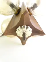 Vintage Jaren '70 Hanglamp / Kroonluchter met 4 Lichtpunten (Met Garantie!) – foto 14 – kavel bij De Kringwinkel, Heverlee