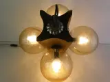 Vintage Jaren '70 Hanglamp / Kroonluchter met 4 Lichtpunten (Met Garantie!) – foto 3 – kavel bij De Kringwinkel, Heverlee