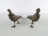 Set van 6 metalen vogelbeeldjes – 2 eenden en 2 fazantenkoppels – foto 23 – kavel bij De Kringwinkel, Heverlee