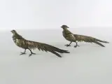 Set van 6 metalen vogelbeeldjes – 2 eenden en 2 fazantenkoppels – foto 24 – kavel bij De Kringwinkel, Heverlee