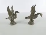 Set van 6 metalen vogelbeeldjes – 2 eenden en 2 fazantenkoppels – foto 4 – kavel bij De Kringwinkel, Heverlee