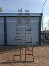 Houten ladder, 2x20 – foto 2 – kavel bij Onlineveilingmeester, Wijk en Aalburg