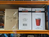 5x Doos kartonnen koffiebekers, Black & Orange, Scotty 180ml, (2500 stuks per doos) – kavel bij Onlineveilingmeester, Heerenveen